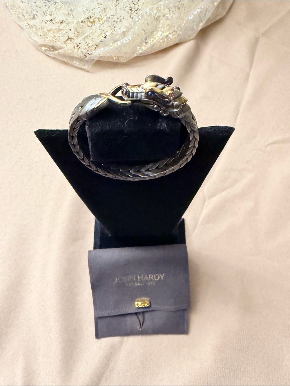 John Hardy blackened silver/18k naga   Bracelet